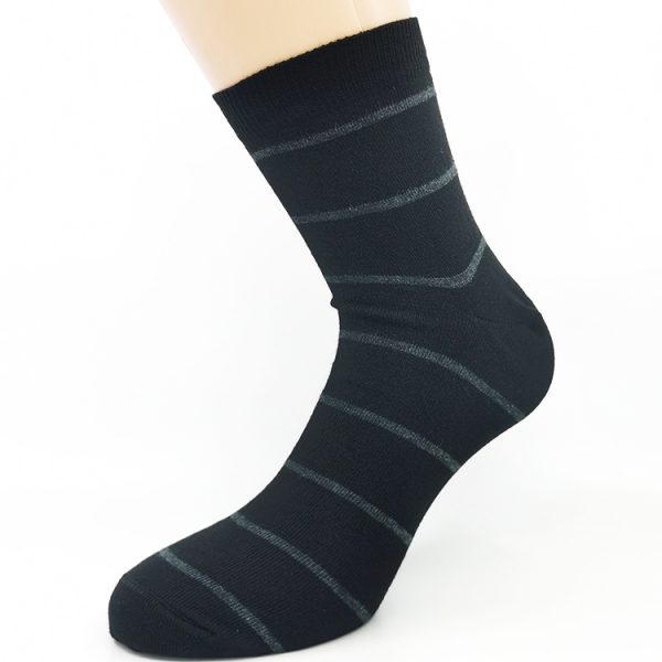 Nogavice Black Light Stripe – bombažna quarter nogavica
