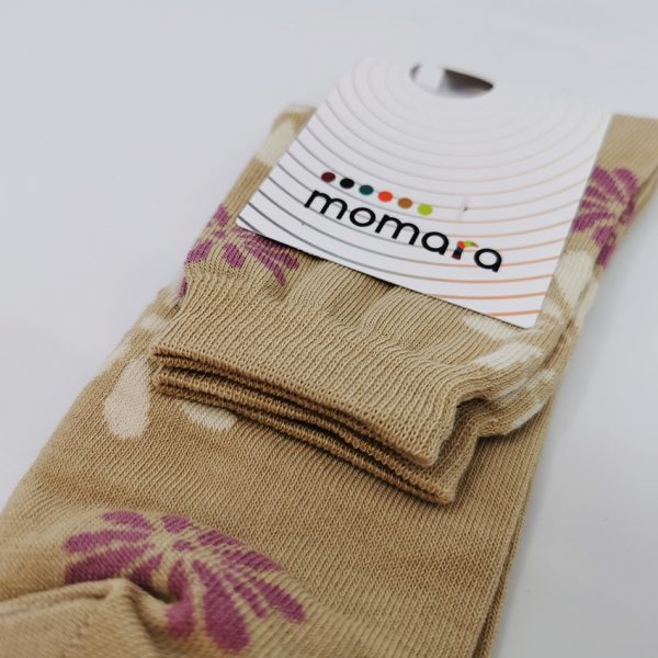 Nogavice Beige šopek – bombažna quarter nogavica