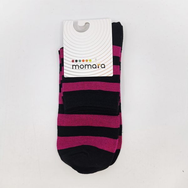 Nogavice Dark Pink Punk – bombažna quarter nogavica