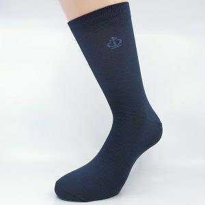 Nogavice Modra klasika – bombažna visoka nogavica