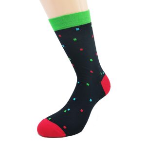 Nogavice Red’n’Green – bombažna visoka nogavica