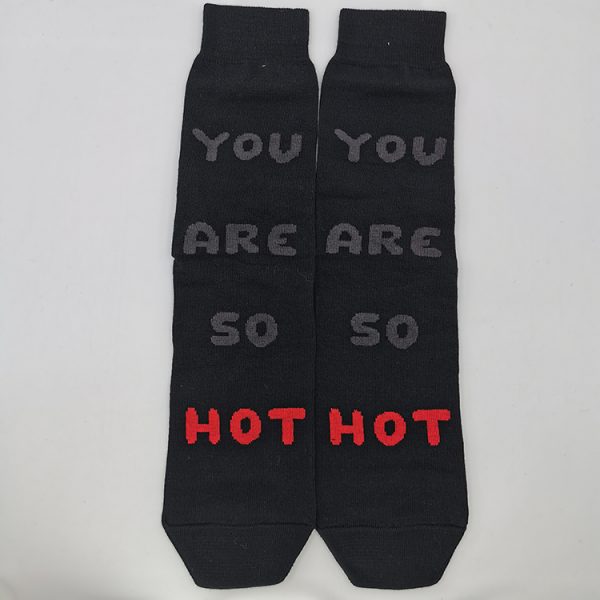 Nogavice You Are So Hot – bombažna visoka nogavica