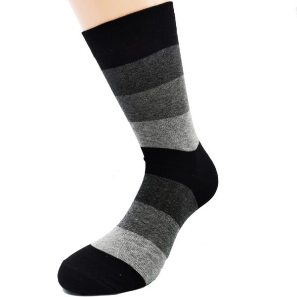 Nogavice Grey Blocks – bombažna visoka nogavica