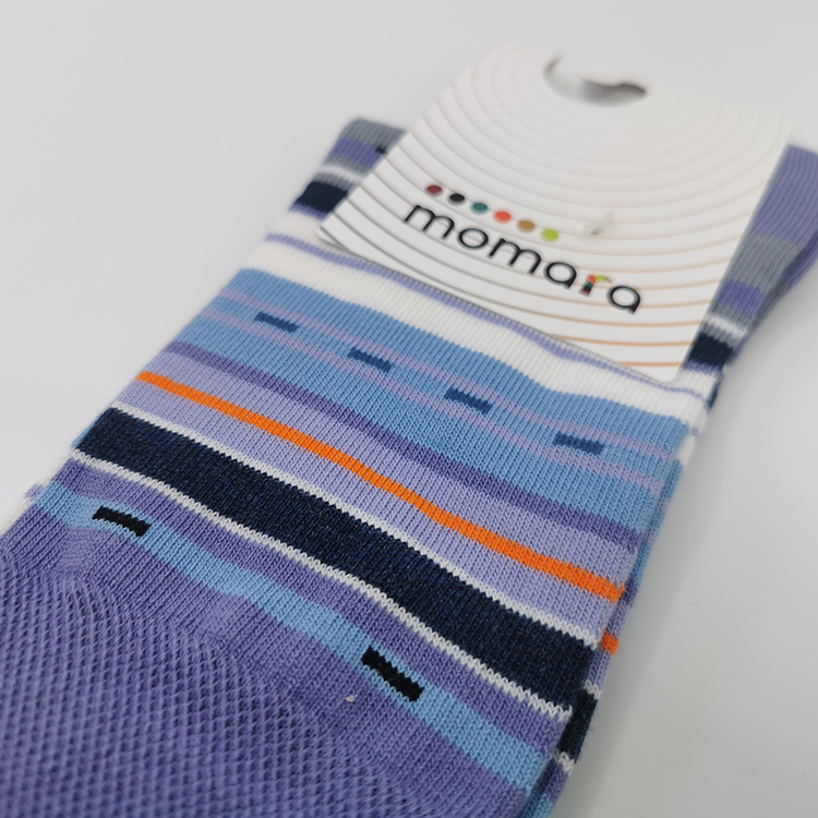 LANA-Z-29c Nogavice Line X Grey- bombažna visoka nogavica