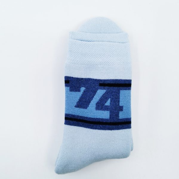 Nogavice Modra 74 – bombažna pliš nogavica