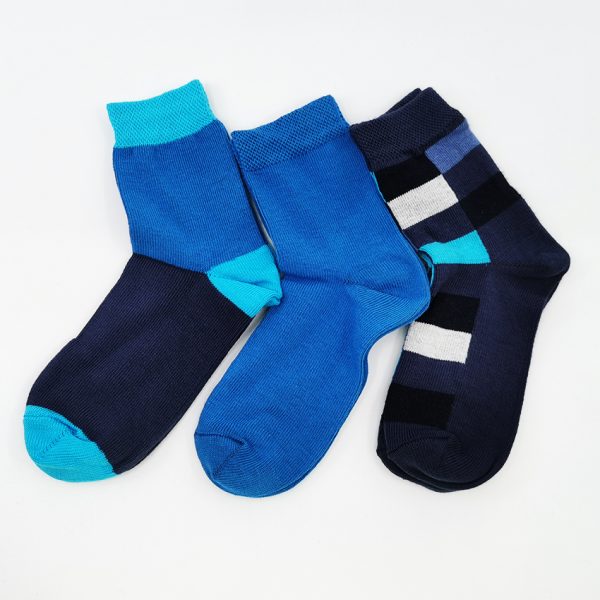 Nogavice TRIS Modri – 3 otroške visoke nogavice