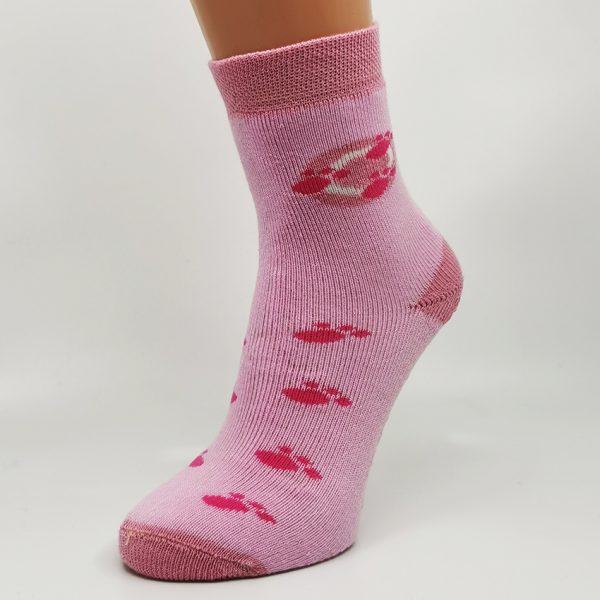 Nogavice Roza šapice – otroška termo nogavica z bremzicami