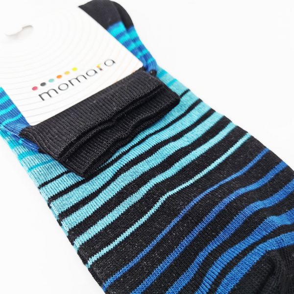 Nogavice Turquoise/Blue Zebra – bombažna nizka nogavica