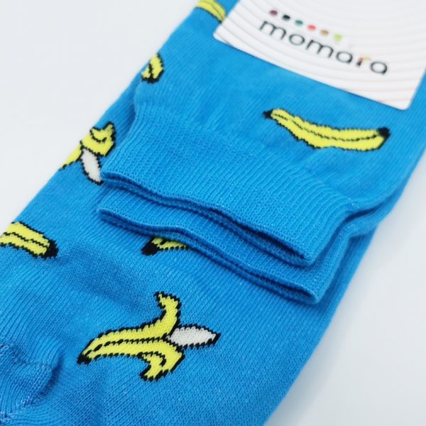 Nogavice Banana Blue – bombažna quarter nogavica