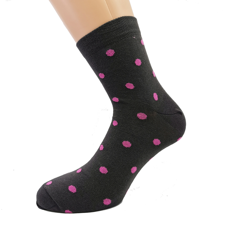 INAQ-Z-103a Nogavice Dark Grey Polka