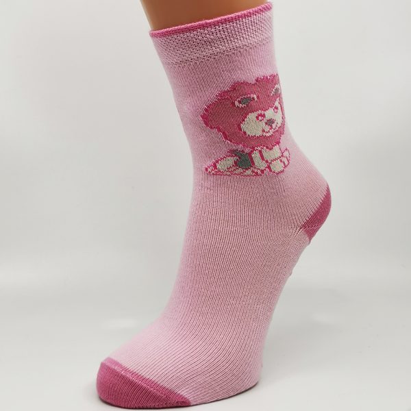 Nogavice Roza levček – otroška nogavica z bremzicami