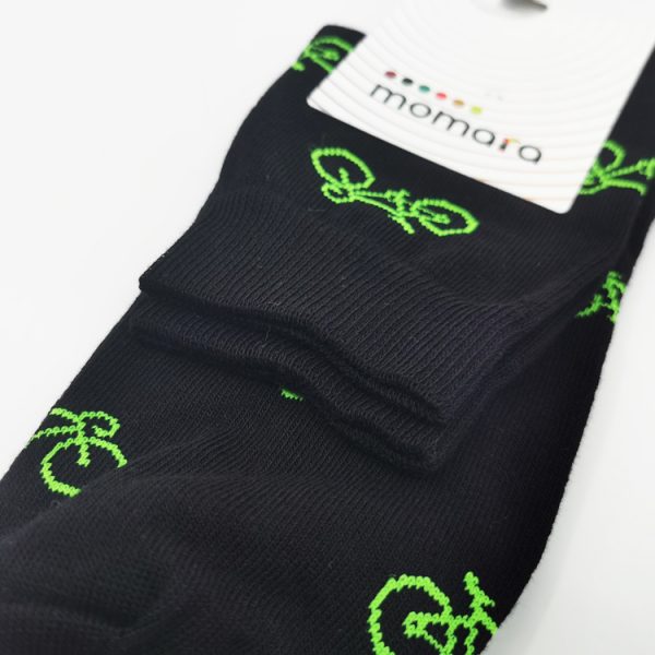 Nogavice Zeleni kolesarji – bombažna quarter nogavica