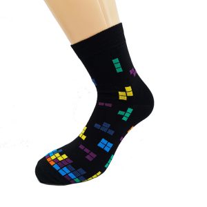 Tetris Game – bombažna quarter nogavica