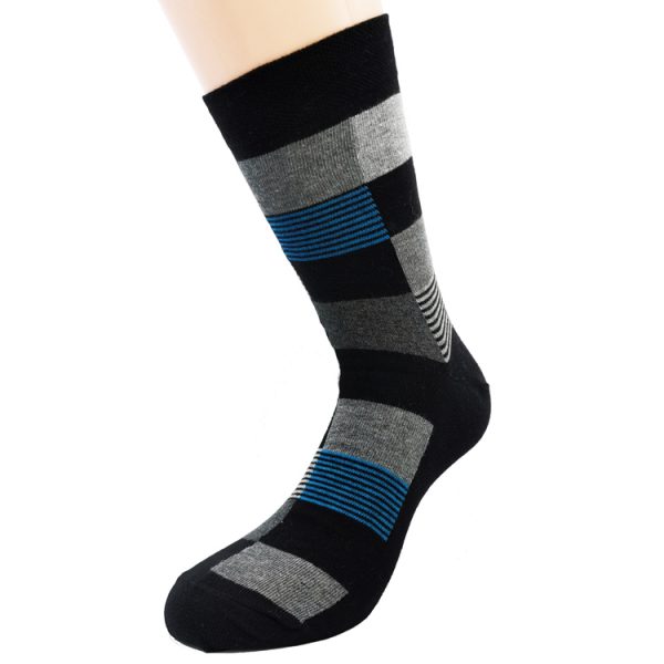 Nogavice Stripes & Squares – bombažna visoka nogavica <I>[2 varianti]</I>