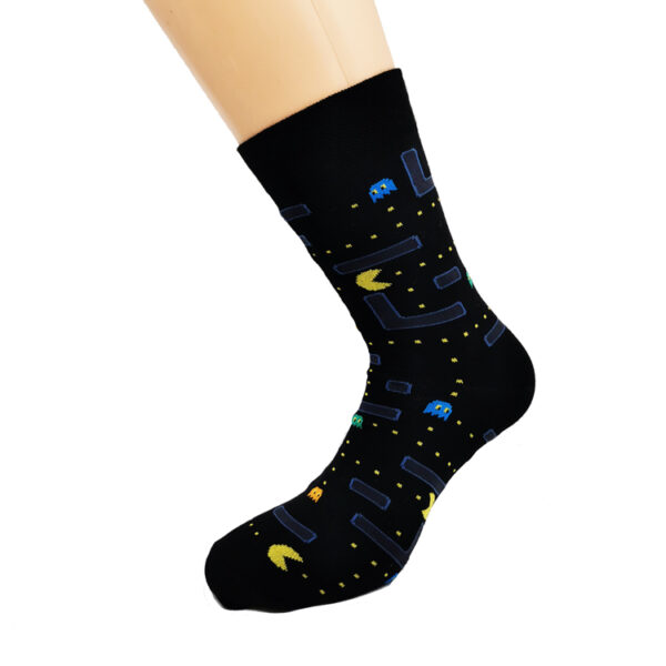 Nogavice Pac-Man – bombažna visoka nogavica